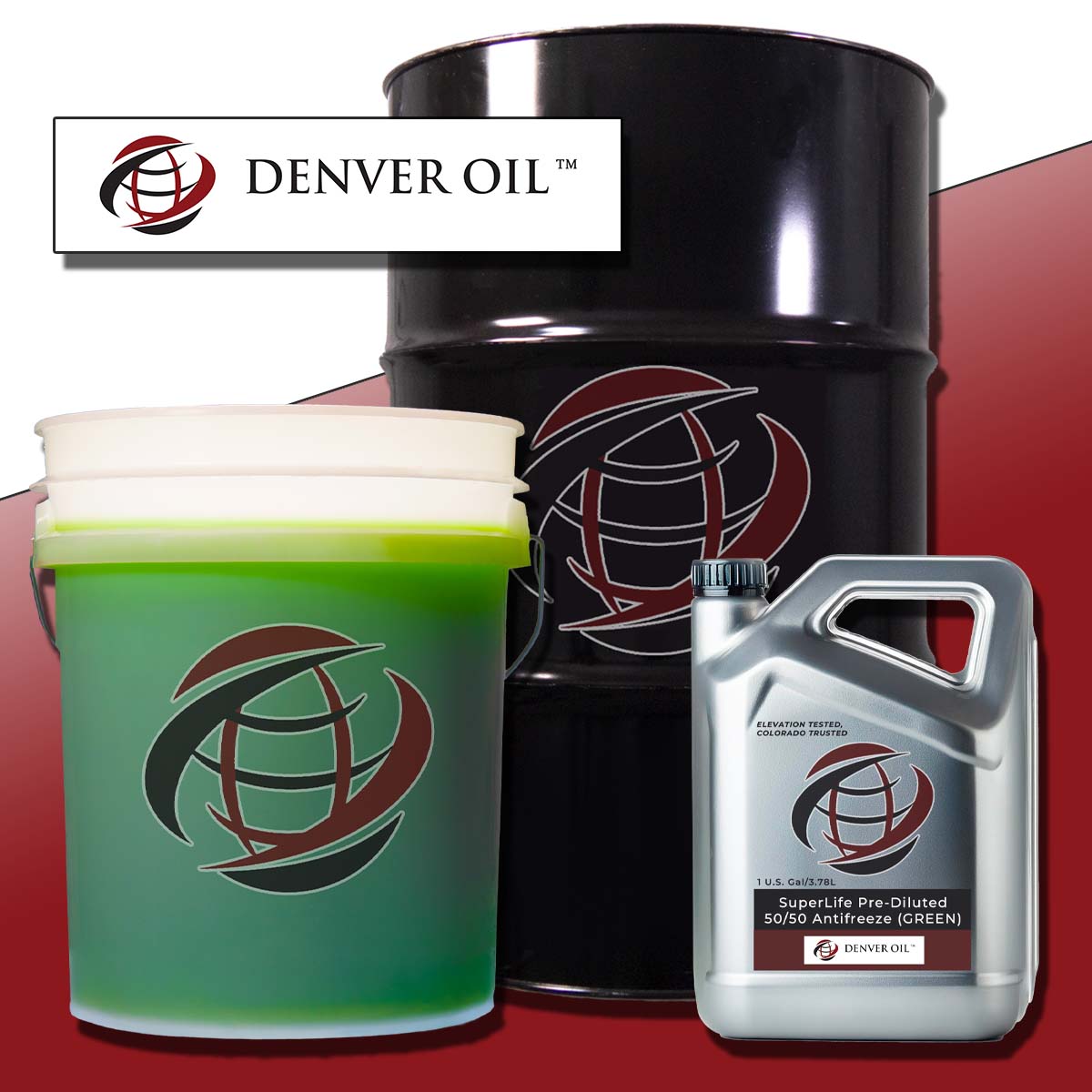 Denver Oil SuperLife Pre-Diluted 50/50 Antifreeze (GREEN & RED)