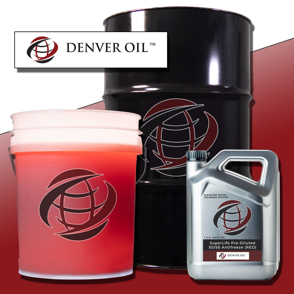 Denver Oil SuperLife Pre-Diluted 50/50 Antifreeze (RED)